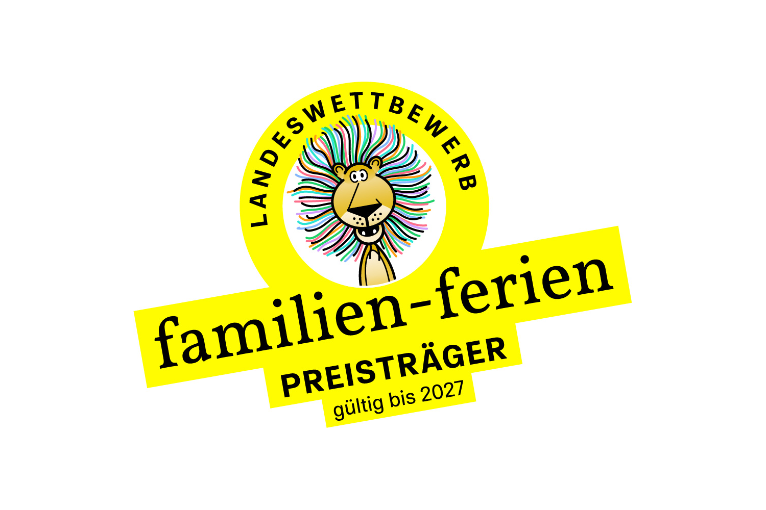 Logo „Familienferien“-Zertifikat, Gütesiegel des Landes Baden-Württemberg 
