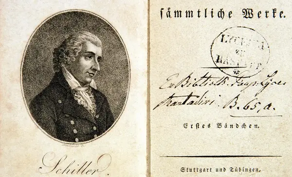 Foto: Staatliche Schlösser und Gärten Baden-Württemberg, Andrea Rachele Friedrich Schillers, Sämmtliche Werke, Band 1, 1817
