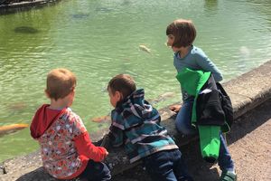 Schloss und Schlossgarten Weikersheim, Kinder im Schlossgarten